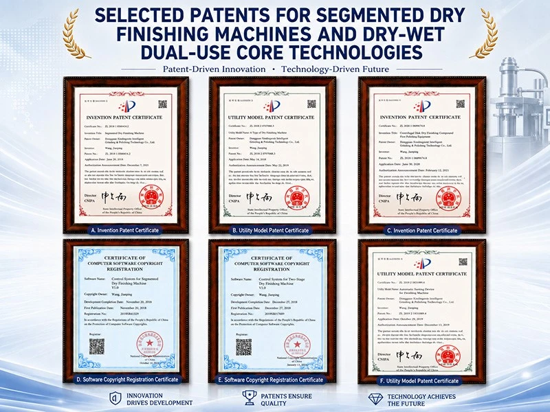SELECTED PATENTS FOR SEGMENTED DRYFINISHING MACHINES AND DRY-WETDUAL-USE CORE TECHNOLOGIES SELECTED PATENTS FOR SEGMENTED DRYFINISHING MACHINES AND DRY-WETDUAL-USE CORE TECHNOLOGIES